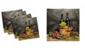 Ambesonne Winery Set of 4 Napkins, 12" x 12"